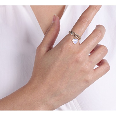 14 Ayar Sarı Altın Love Figürlü Yüzük