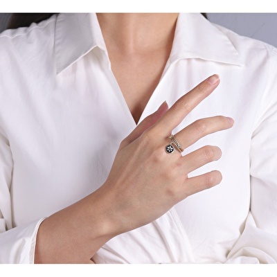 14 Ayar Sarı Altın Yıldız Figürlü Yüzük