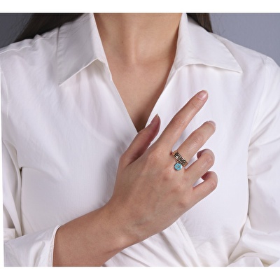 14 Ayar Sarı Altın Yıldız Figürlü Yüzük