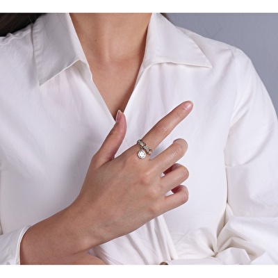 14 Ayar Sarı Altın Yıldız Figürlü Yüzük