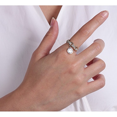 14 Ayar Sarı Altın Yıldız Figürlü Yüzük