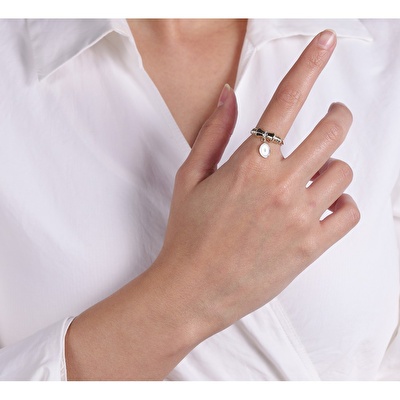 14 Ayar Sarı Altın Göz Figürlü Yüzük