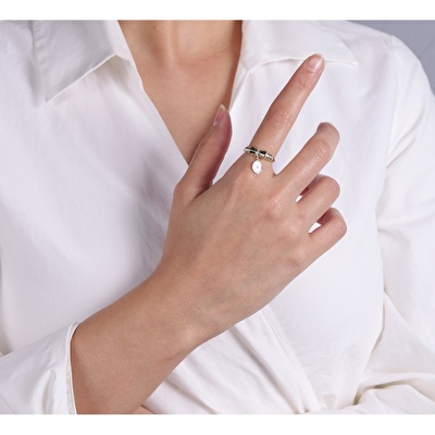 14 Ayar Sarı Altın Göz Figürlü Yüzük