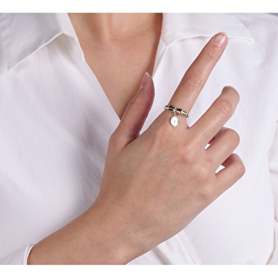 14 Ayar Sarı Altın Göz Figürlü Yüzük