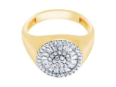 14 Ayar Sarı Altın Baget Yüzük