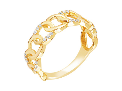 14 Ayar Sarı Altın Trend Gurmet Yüzük