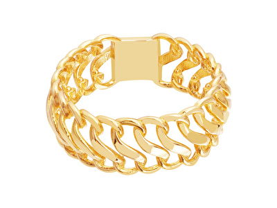 14 Ayar Sarı Altın Zincir Yüzük