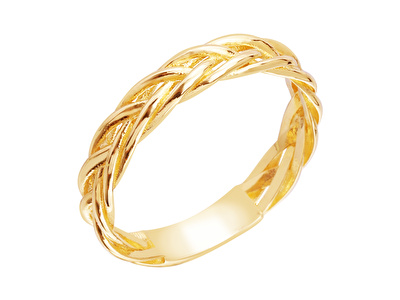 14 Ayar Sarı Altın Trend Burgu Yüzük