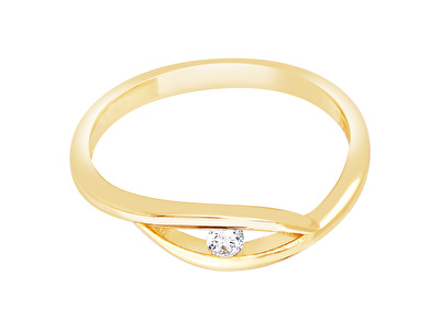 14 Ayar Sarı Altın Minimal Yüzük