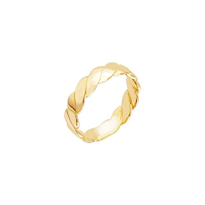 14 Ayar Sarı Altın Trend Burgu Yüzük