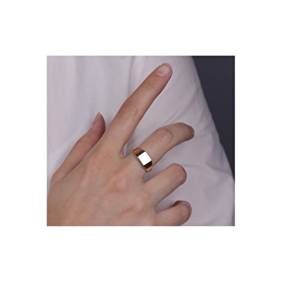 14 Ayar Rose Altın Serçe Parmak Yüzük