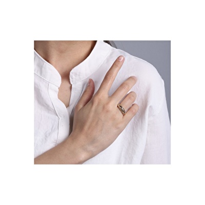 14 Ayar Sarı Altın Taşsız Yüzük