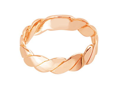 14 Ayar Rose Altın Taşsız Yüzük