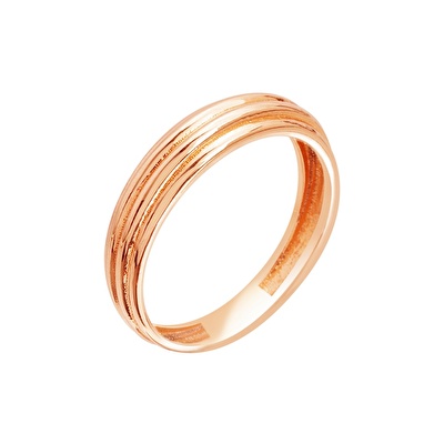 14 Ayar Rose Altın Taşsız Yüzük