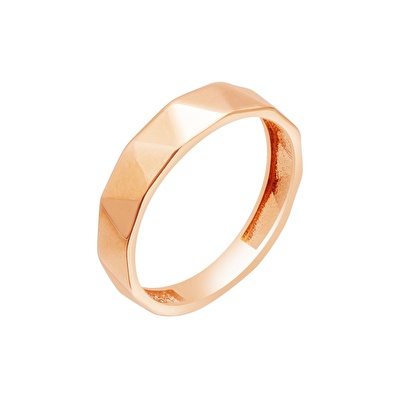 14 Ayar Rose Altın Taşsız Yüzük