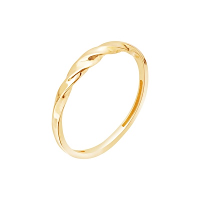 14 Ayar Sarı Altın Trend Burgu Yüzük