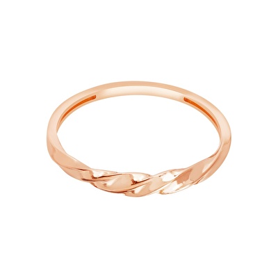 14 Ayar Rose Altın Burgu Yüzük