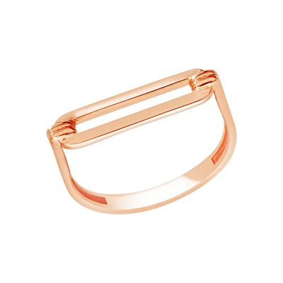 14 Ayar Rose Altın Minimal Yüzük
