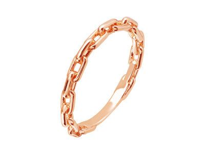 14 Ayar Rose Altın Zincir Yüzük