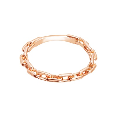 14 Ayar Rose Altın Zincir Yüzük