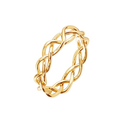 14 Ayar Sarı Altın Zincir Yüzük