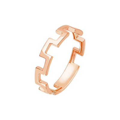 14 Ayar Rose Altın Labirent Yüzük