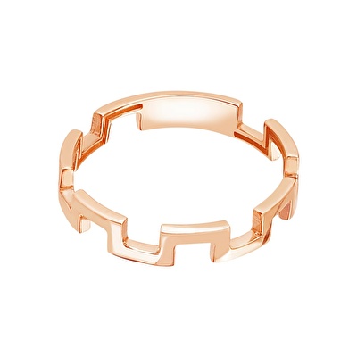 14 Ayar Rose Altın Labirent Yüzük