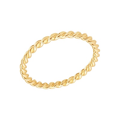 14 Ayar Sarı Altın Trend Burgu Yüzük