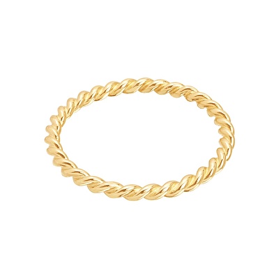 14 Ayar Sarı Altın Trend Burgu Yüzük