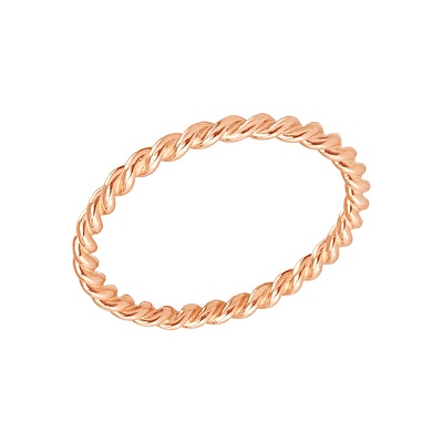 14 Ayar Rose Altın Burgu Yüzük