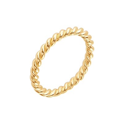 14 Ayar Sarı Altın Trend Burgu Yüzük