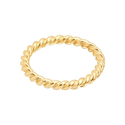 14 Ayar Sarı Altın Trend Burgu Yüzük