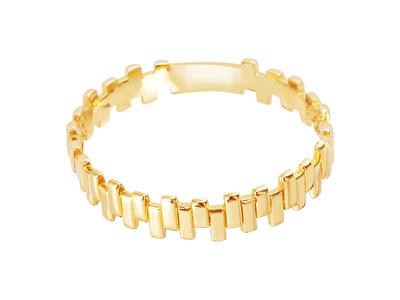 14 Ayar Sarı Altın Zigzak Yüzük