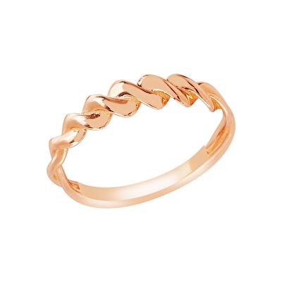 14 Ayar Rose Altın Burgu Yüzük