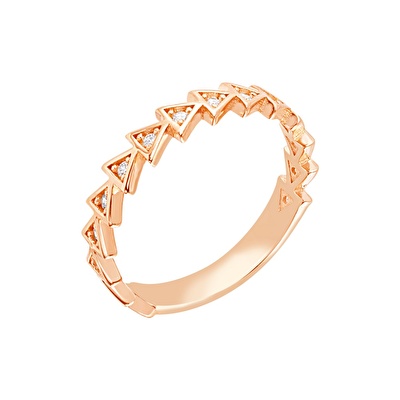 14 Ayar Rose Altın Figürlü Yüzük