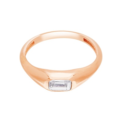 14 Ayar Rose Altın Taşlı Yüzük