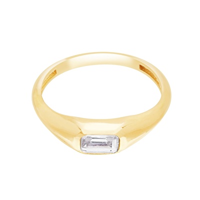 14 Ayar Sarı Altın Serçe Parmak Yüzük