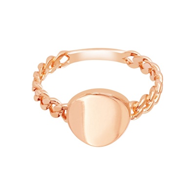 14 Ayar Rose Altın Serçe Parmak Yüzük