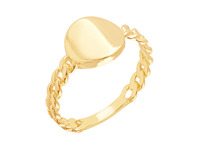 14 Ayar Sarı Altın Serçe Parmak Yüzük