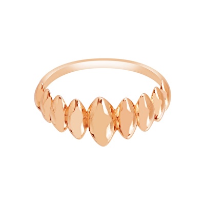 14 Ayar Rose Altın Taşsız Yüzük