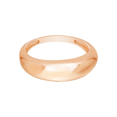 14 Ayar Rose Altın Bombe Yüzük