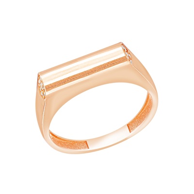 14 Ayar Rose Altın Trend Minimal Yüzük