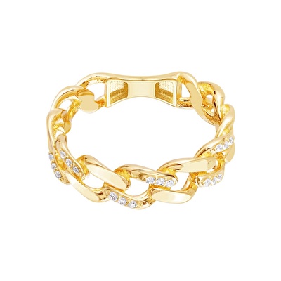 14 Ayar Sarı Altın Trend Gurmet Yüzük