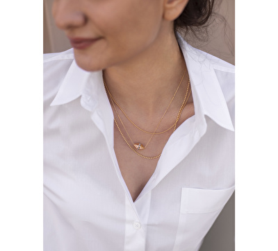 14 Ayar Sarı Altın Trend Popcorn Zincir