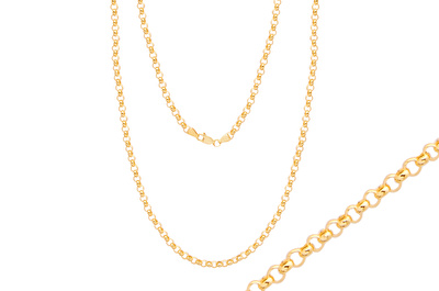 14 Ayar Sarı Altın Erkek Zincir