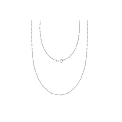 14 Ayar Beyaz Altın Trend Popcorn Zincir