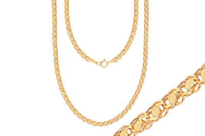 14 Ayar Rose Altın Trend Pullu Zincir