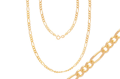 14 Ayar Sarı Altın Figaro Zincir