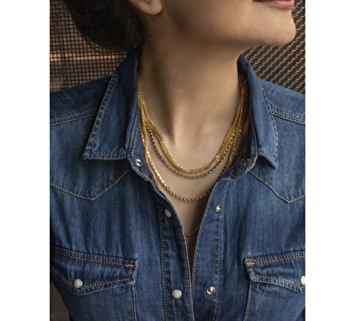 14 Ayar Sarı Altın Trend Zincir