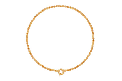 14 Ayar Rose Altın Halat Gemici Kilit Zincir